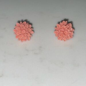 vintage rose stud earrings